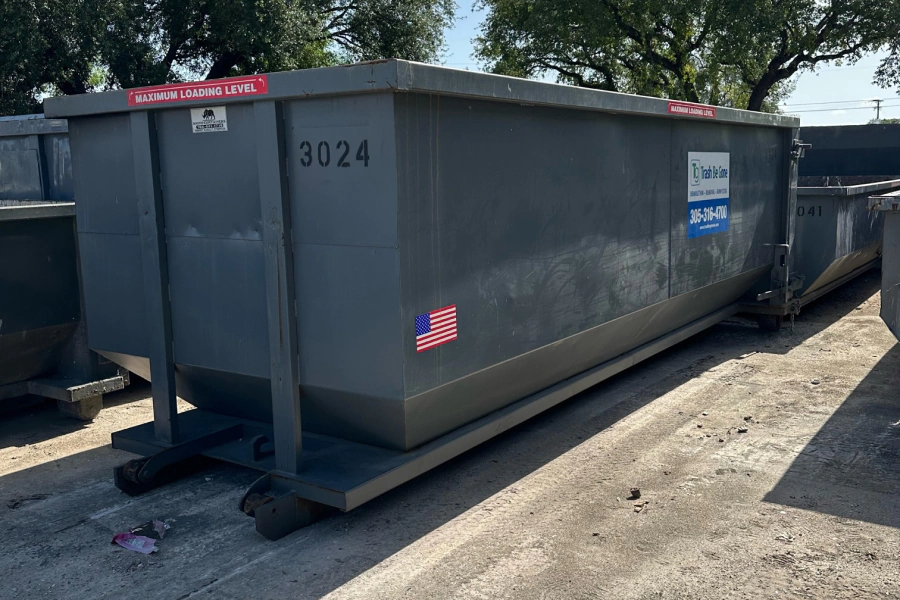 gray industrial dumpster southwest ranches fl